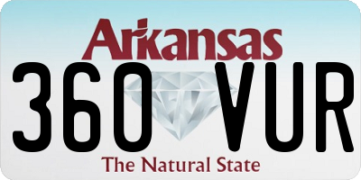 AR license plate 360VUR