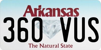 AR license plate 360VUS