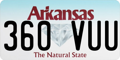 AR license plate 360VUU