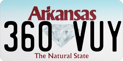 AR license plate 360VUY