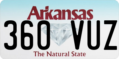 AR license plate 360VUZ