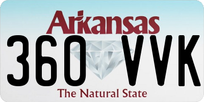 AR license plate 360VVK