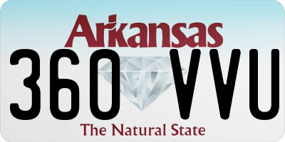 AR license plate 360VVU