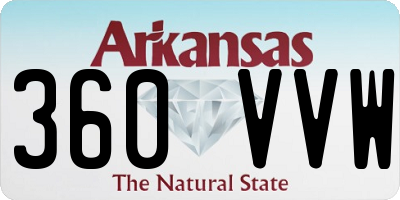 AR license plate 360VVW