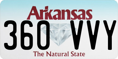 AR license plate 360VVY