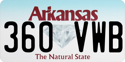 AR license plate 360VWB