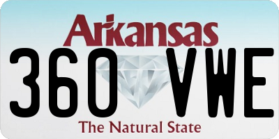 AR license plate 360VWE