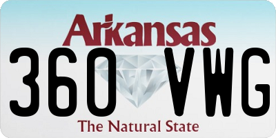 AR license plate 360VWG