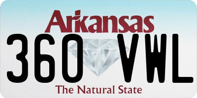 AR license plate 360VWL