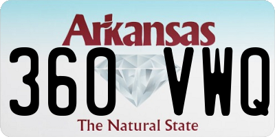 AR license plate 360VWQ