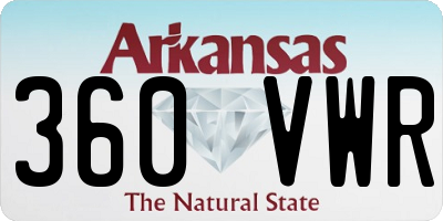 AR license plate 360VWR