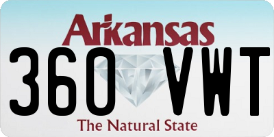 AR license plate 360VWT