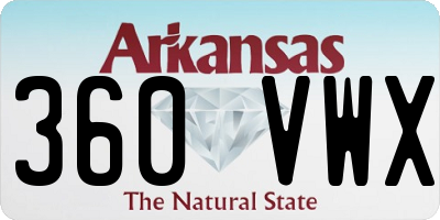 AR license plate 360VWX