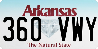 AR license plate 360VWY