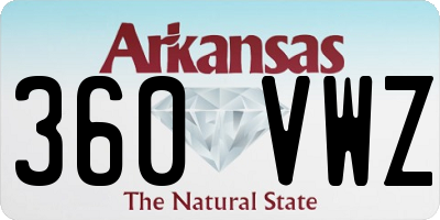 AR license plate 360VWZ
