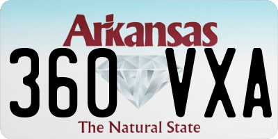 AR license plate 360VXA