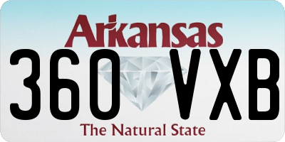 AR license plate 360VXB