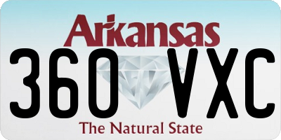 AR license plate 360VXC