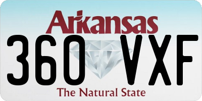 AR license plate 360VXF