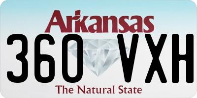 AR license plate 360VXH