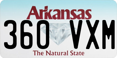 AR license plate 360VXM