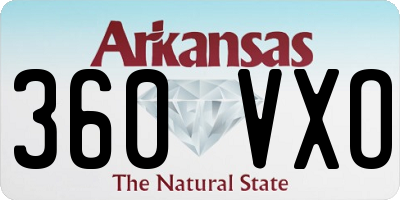 AR license plate 360VXO