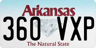 AR license plate 360VXP