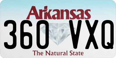 AR license plate 360VXQ