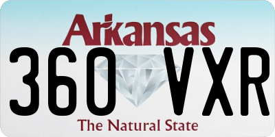 AR license plate 360VXR