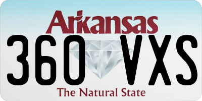 AR license plate 360VXS