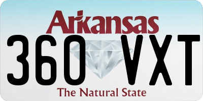 AR license plate 360VXT