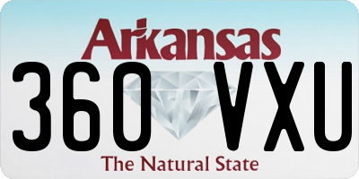 AR license plate 360VXU