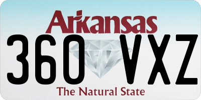 AR license plate 360VXZ