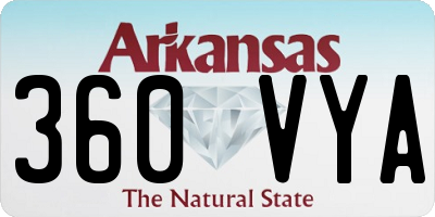 AR license plate 360VYA