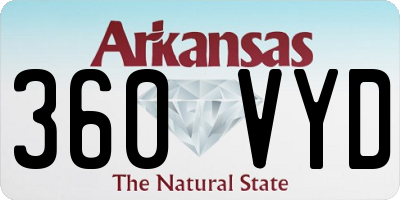 AR license plate 360VYD