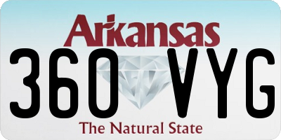 AR license plate 360VYG