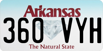 AR license plate 360VYH
