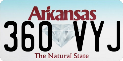 AR license plate 360VYJ