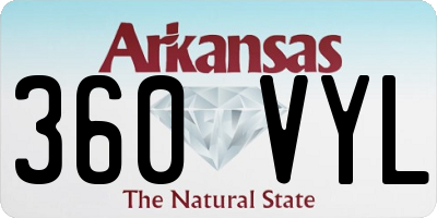 AR license plate 360VYL