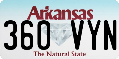 AR license plate 360VYN