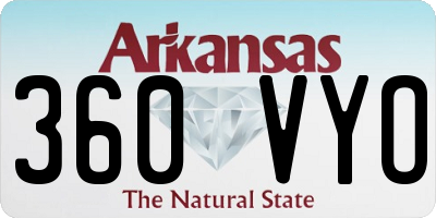 AR license plate 360VYO
