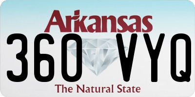 AR license plate 360VYQ