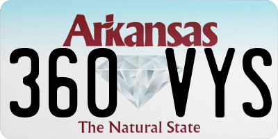 AR license plate 360VYS