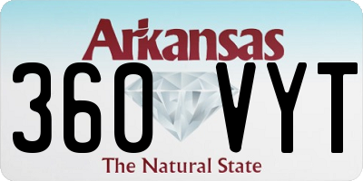 AR license plate 360VYT