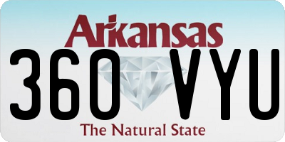 AR license plate 360VYU
