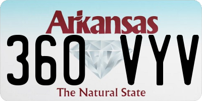 AR license plate 360VYV