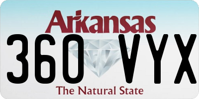 AR license plate 360VYX