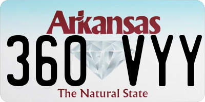 AR license plate 360VYY