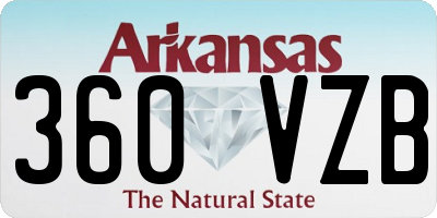 AR license plate 360VZB
