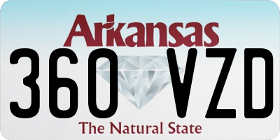 AR license plate 360VZD